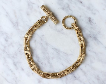 Hermès Anchor Chain gold bracelet by Georges Lenfant