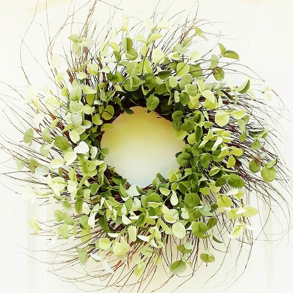 Year Round Wreath Front Door Wreaths Eucalyptus Wreaths Greenery Wreaths Summer Wreaths Farmhouse Decor Front Door Decor Rustic Twig Wreath