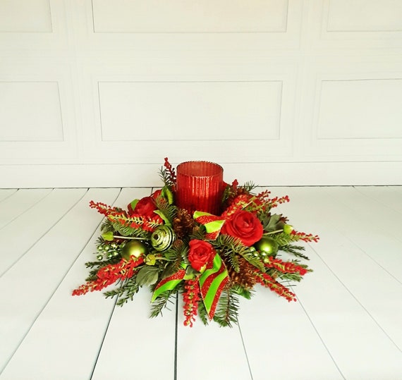 christmas flower centerpiece