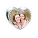 Personalised Printed Photo Charm Heart Bead Keepsake Jewellery Ladies Female Jewelry Gift 925 Plated Fits Bracelets Pendants in Giftbox 