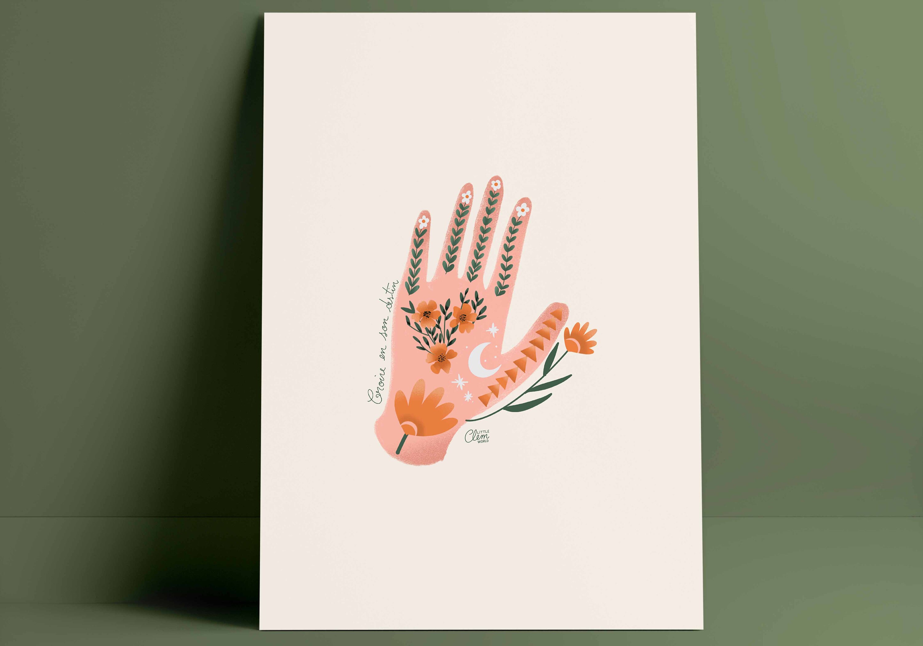 Affiche Main Divinatoire