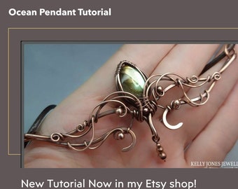 Ocean Necklace Tutorial. An instant download, pdf file.