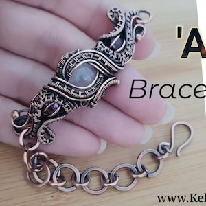 Handleiding voor het maken van een armband met Abigail-draadwikkeling. (Digitale download).