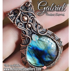 Pendant Tutorial 'Gabriel' An instant download with 38 pages and over 180 images to follow along at your own pace. A Kelly Jones tutorial.