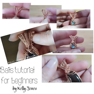 Wire wrap bails for beginners. Learn how to make bails, from beginner to advance techniques. An instant download, fully illustrated.
