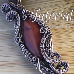 Peut inclure: Tutoriel pour la création d'un pendentif en fil de fer avec une pierre précieuse rouge. Le tutoriel comprend une image du pendentif fini et le texte "Tutoriel Téléchargement instantané".