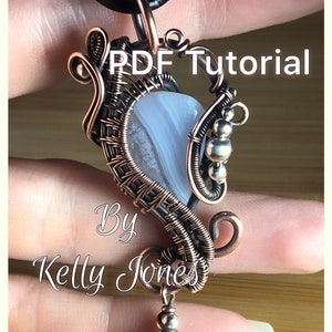 Ariel Frame Pendant Tutorial by Kelly Jones. An instant download PDF file.