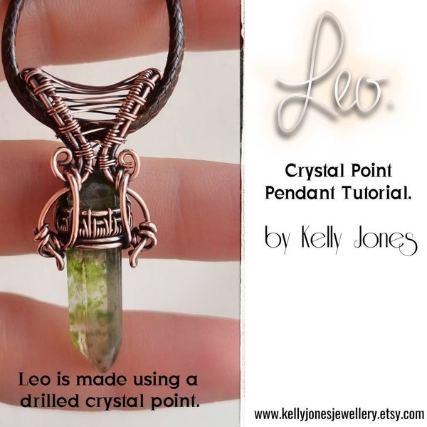 Leo is made using a drilled crystal point. This is an instant download tutorial, 40 pages and 200 images to follow along at your own pace.