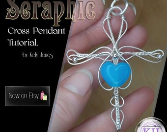 Seraphic Cross Pendant Tutorial. Learn to make this beautiful design with this instant download tutorial.
