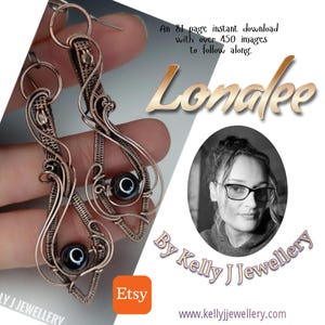 Tutorial de pendientes Lonalee: Envoltura de alambre (PDF) (Descarga digital)