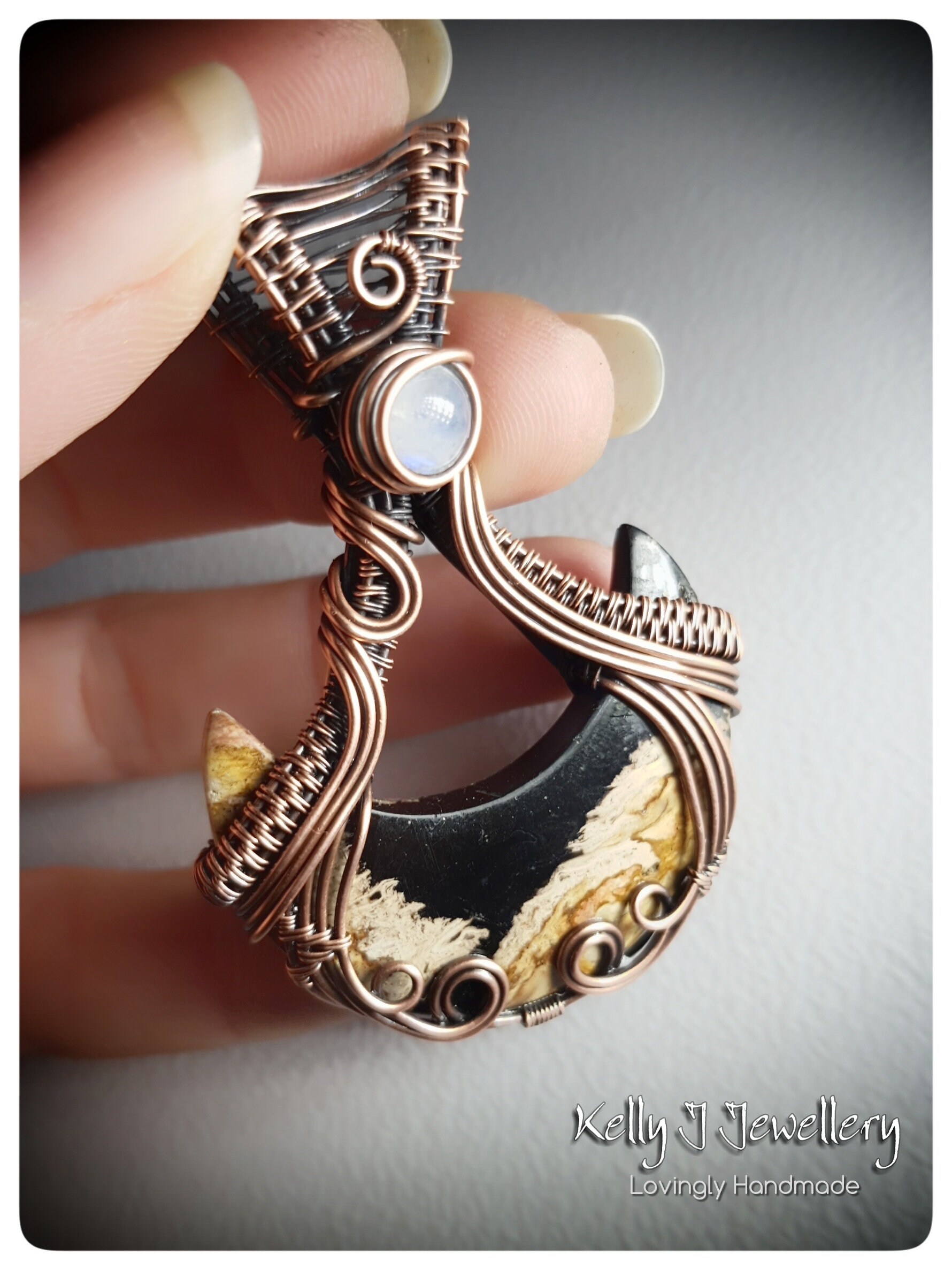 TUTORIAL. Wire Wrap Pendant Tutorial "diana" by Kelly Jones. Level ...