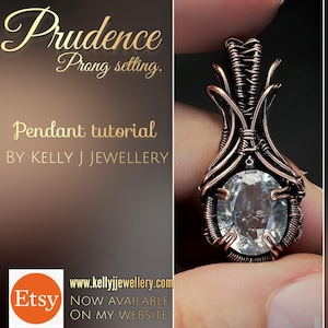 Prong Setting Pendant, Prudence | by Kelly J Jewellery.