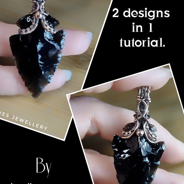 This Wire Wrap Tutorial for an 'Arrowhead' is two tutorials in one. An instant download with 33 pages and over 130 high quality images .