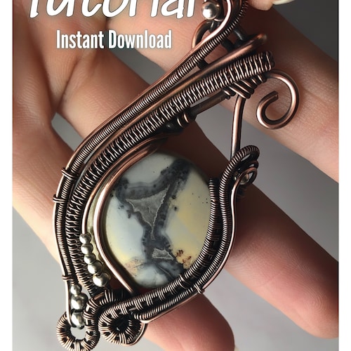 Beaded Frame Pendant Wire Wrapped Pendant Tutorial - Etsy