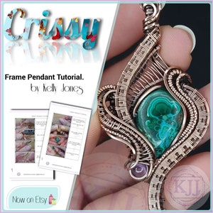 Crissy Frame Pendant Tutorial. Learn to make this beautiful design with one simple download.