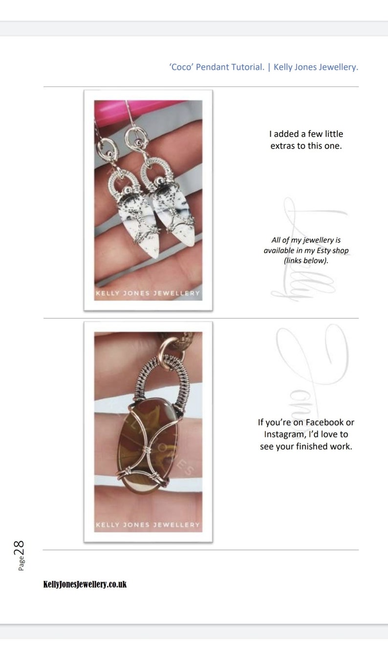 Coco Tutorial. Wire wrap pdf tutorial download. Many pages and hundreds of images to follow along at your own pace. image 7