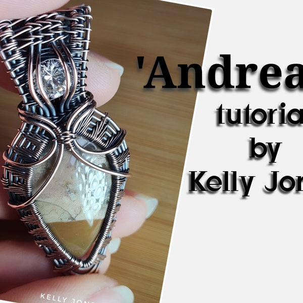 Andreas Unisex Pendant Tutorial by Kelly Jones. A 47 page instant download with and over 170 high quality images to follow along.