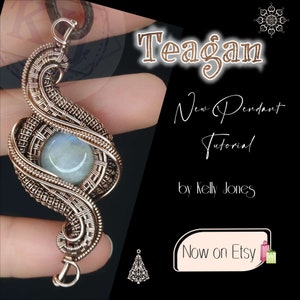 Teagan Frame Pendant Tutorial. Learn to make this beautiful pendant with one simple download.