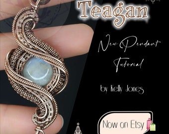 Teagan Frame Pendant Tutorial. Learn to make this beautiful pendant with one simple download.