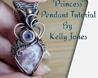 This Wire Wrap Tutorial 'Princess' is an instant download and has 46 pages and over 200 high quality images to follow along at your owb pace