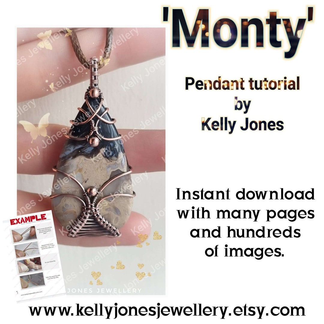 Monty PENDANT Wire Wrap Pdf Tutorial Many