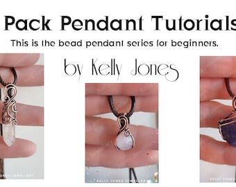 3 Pack. This purchase contains 3 Tutorials. The Bead Pendant Series For Beginners.