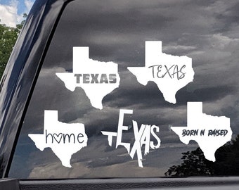 Texas Vinyl Decal | Car Decal | Texas Car Sticker | State Decal | Texas Sticker | Texas Decal | Texas Car Decal | Texas State Car Decal