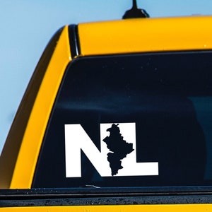 Nuevo Leon Sticker, NL Sticker, Mexico Sticker, Truck Decal, Para La Troca, Puro Trokiando, Mexico Map Sticker