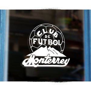 Rayados Monterrey Liga MX Car Decal, Sports Car Decal, Liga MX Decal