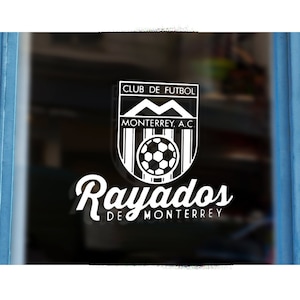 Rayados Monterrey Liga MX Car Decal, Sports Car Decal, Liga MX Decal