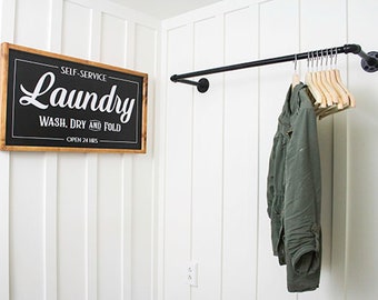 Laundry Room Rack Etsy