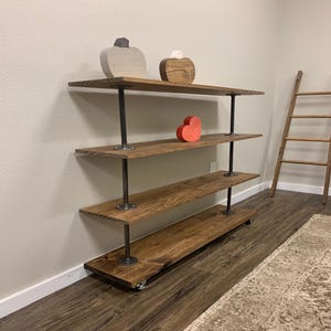 Industrial Rolling Garment Rack: Multiple Shelf Clothing & Shoe Storage image 3