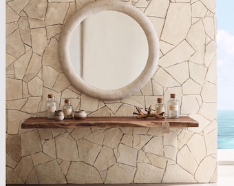 Rustic Wood Picture Ledge Modern Farmhouse Style - Hidden Brackets