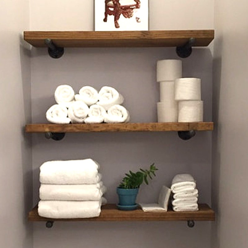 Wood Shelves for Bathroom - Etsy