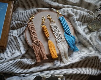 Boho Macrame Keychain