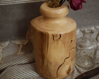 Vintage Wooden Vase