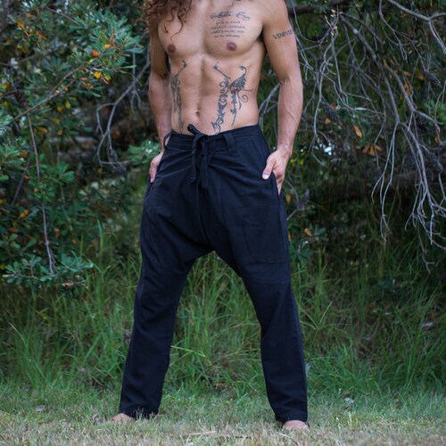Mens Cuffed Yoga Pants Etsy