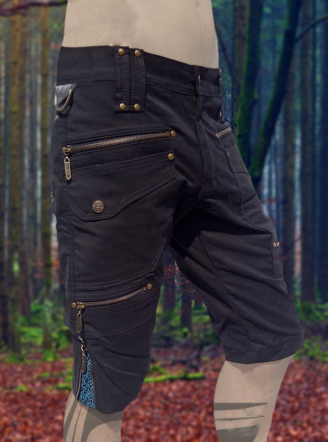 xPRO Black Cargo Mens Pants Shorts Knee Hight Tactical Functional Many ...