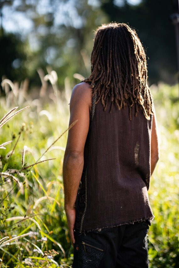 Mens sleeveless shirts open sides cheap