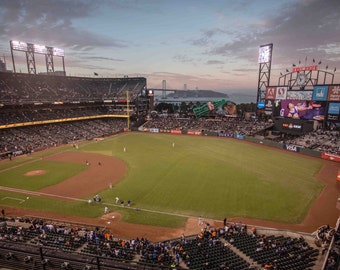 AT & T Park Panoramic, SF Giants Home Game vs. LA Dodgers