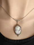 Cameo Necklace, Victorian Cameo Necklace, Goddess necklace, Vintage Style Cameo Necklace, Vintage Wedding Necklace, Shabby Chic, Wife Gift