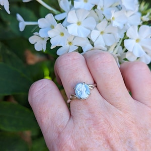 Goddess Cameo Ring, 925 Sterling Silver, Adjustable Size, Victorian Jewelry