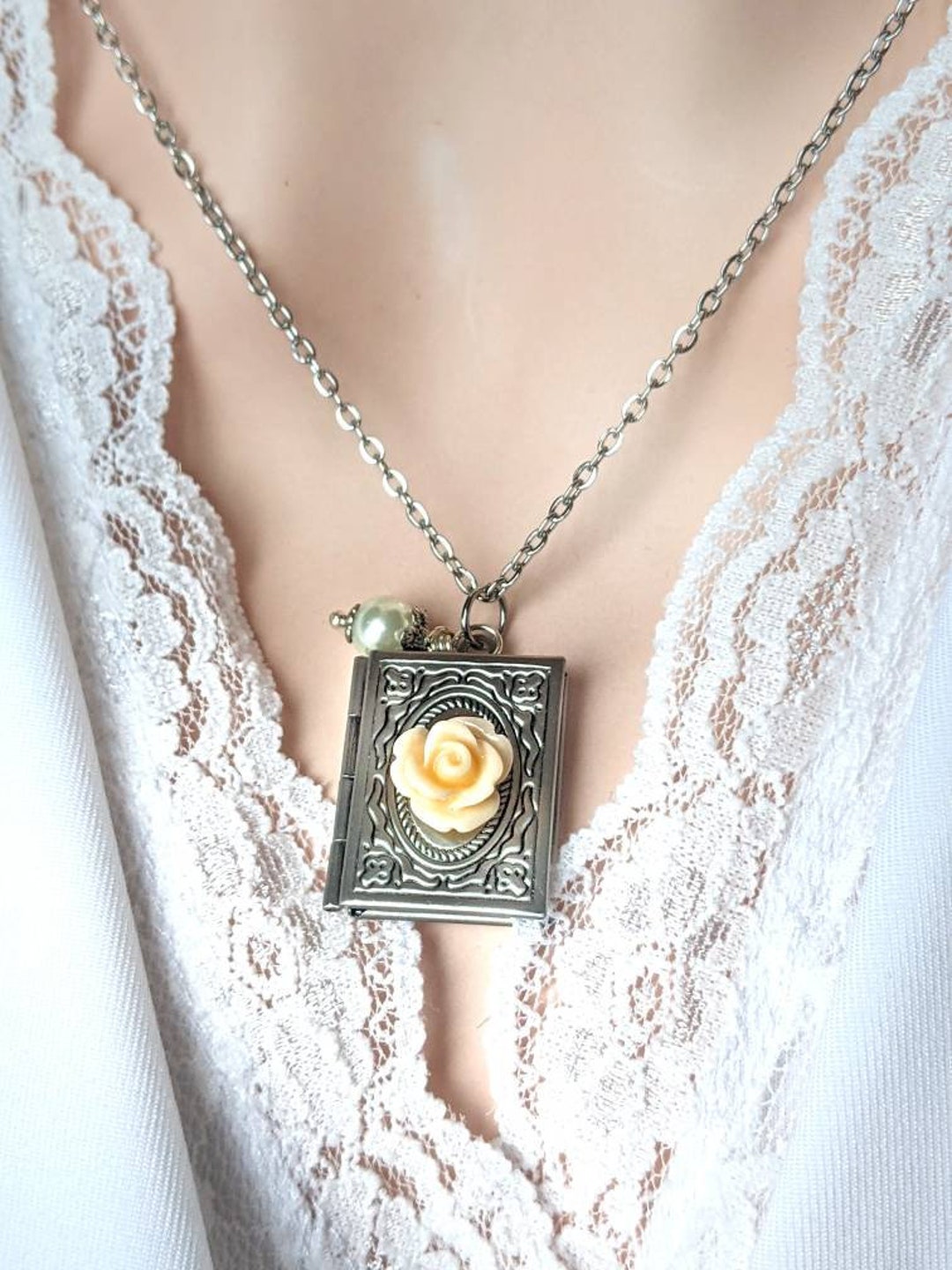 Book Locket Necklace – Azil Boutique