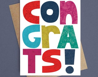 Congratulations Blank Card - Etsy