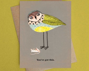 You've got this owl blank card, encouragement card