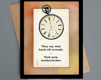 Time heals all wounds blank card