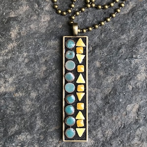 Mosaic Necklace | Mosaic Jewelry | Mosaic Art | Boho Jewelry