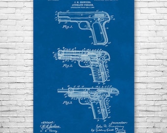 The Gun Of John Moses Browning 12x14 24x28inch Silk Poster Cool Gifts