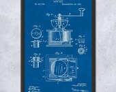 Framed Coffee Grinder Print, Coffee Mill, Barista Gift, Coffee Shop, Restaurant, Cafe Owner, Espresso Lover, Coffee Brewer, Moka Pot