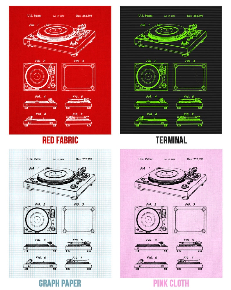 Audiophile Home Entertainment Recording Studio Dj Gifts Vinyl Record Music Lover Gift Spinning Hip Hop DJ Posters Set of 3 Producer